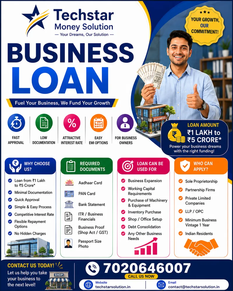 Enjoy paperless digital personal loan disbursal directly to bank account - Techstar Money Solution