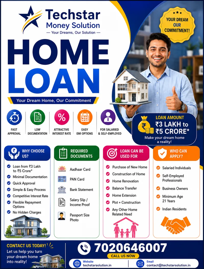 Documents required for instant personal loan Aadhaar and PAN check - Techstar Money Solution